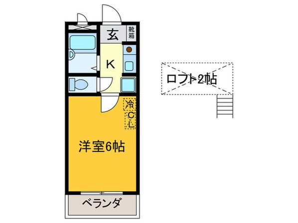 クラベ－ルいずみの物件間取画像